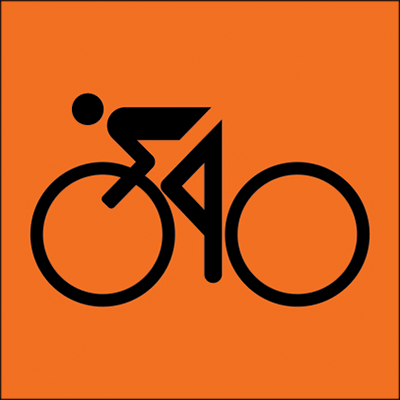 600x600mm – Corflute – Cl.1 – Cyclist Picto