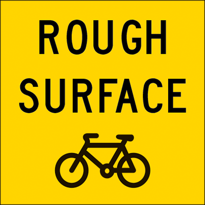 600x600mm – Corflute – Cl.1 – Rough Surface (bike picto)