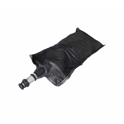 Bund Filter Complete – 260gsm Black Geotextile – 1000 x 500 x 60mm H – c/w Absorbent Pillows & 100mm Male Camlock