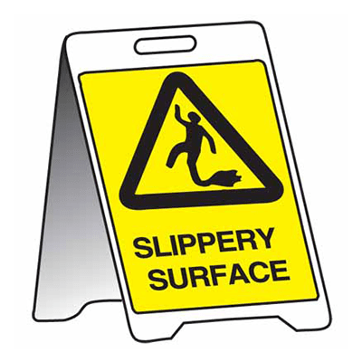 Sign Stand, 500x300mm, Corflute – Slippery Surface