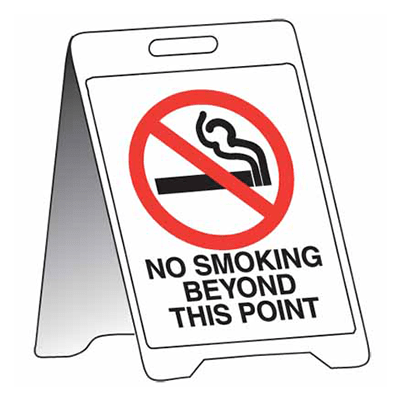 Sign Stand, 500 x 300mm, Corflute – No Smoking Beyond this Point