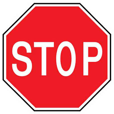 ROAD SAFETY SIGN STOP