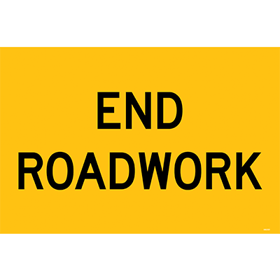 SWING STAND SIGN END ROADWORK