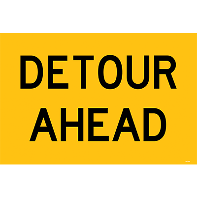 SWING STAND SIGN DETOUR AHEAD