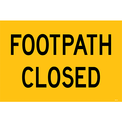 SWING STAND SIGN FOOTPATH CLOSED