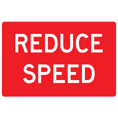 SWING STAND SIGN REDUCE SPEED