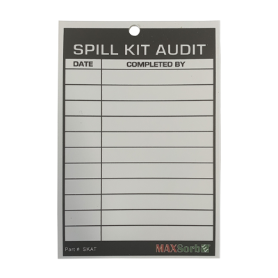 Spill Kit Audit Tag – 1.6mm Poly – 130 x 90mm