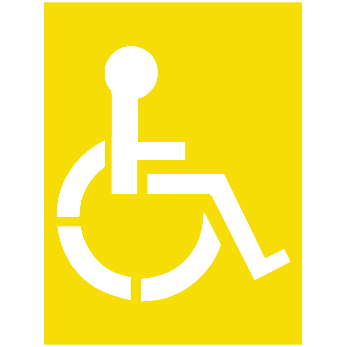 600x450mm – Poly Stencil – Disabled Symbol