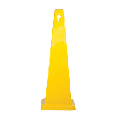 890mm Safety Cone – Blank Yellow