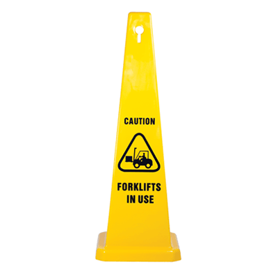 890mm Safety Cone – Caution Forklift In Use