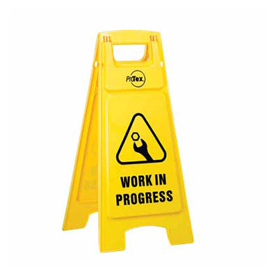 Plastic Sign Stand – Double Sided – Work In Progress