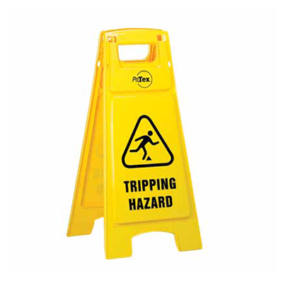 Plastic Sign Stand – Double Sided – Tripping Hazard