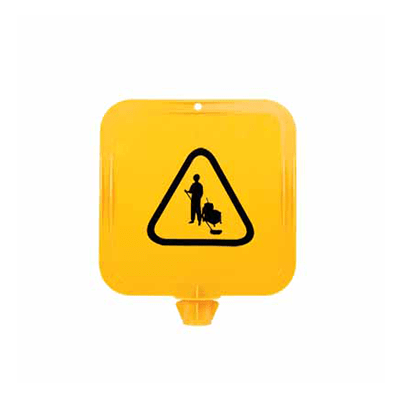 Yellow Lock – In Sign Frames – Cleaning Pictogram