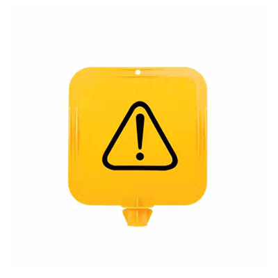 Yellow Lock – In Sign Frame – Warning Triangle & Exclamation Mark