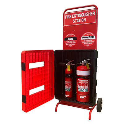 Fire Extinguisher Safety Station – C/w Contents
