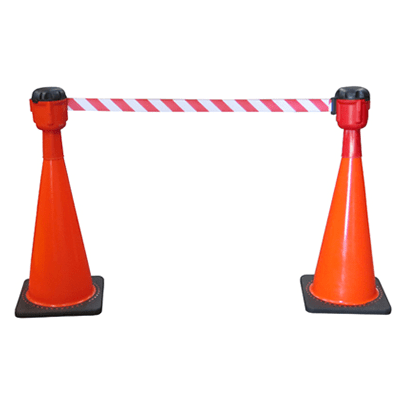 RETRACTABLE BARRIER TAPE