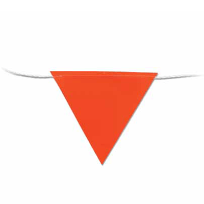 100m Flag Bunting – Orange
