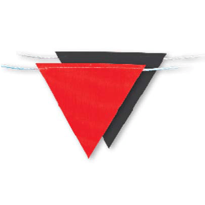 Flag Bunting – 30m Roll – Red/Black