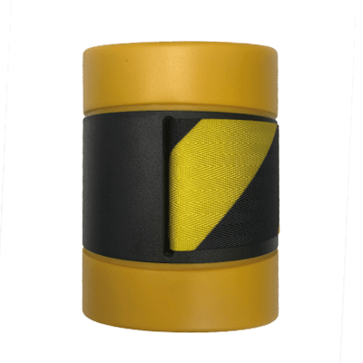 10m Retractable Barrier Tape Wall Mounted – Yellow/Black