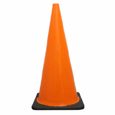 700mm Orange Traffic Cone – Black Base