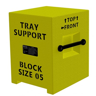 Truck Tray Rest Block – Size 5 – To Suit CAT 795 – 466 W x 330 L x 350mm H – 20kg – Chassis Width: 258-260mm