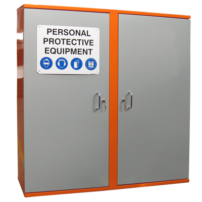 PPE Storage Cabinet – Double Door – 3 Shelves
