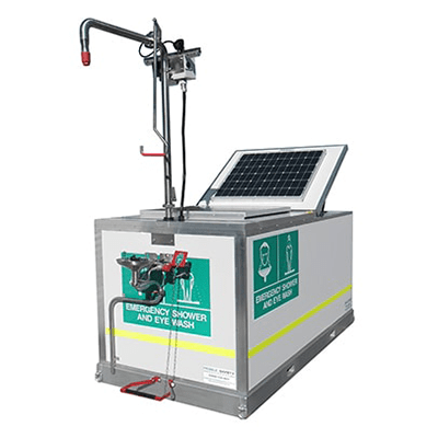 1500 Ltr Mobile Safety Shower & Eyewash – Solar Powered