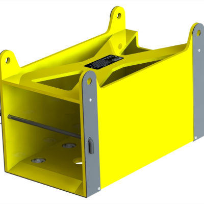 Battery Cradle to suit N200 Batteries, 570mm x 315mm x 370mm H, Roller Bearings on Base, 11kg