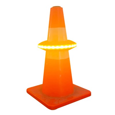 Rechargeable LED Cone Safety Light – Amber