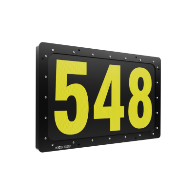 MAXsafe Hi-Viz LED Sign Custom Preset Display (up to 6 Characters) 684mm W x 454mm H x 40mm D, Display Colour Yellow