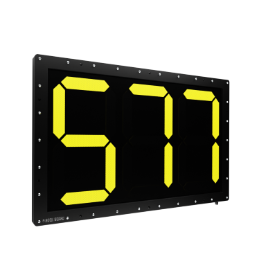 MAXsafe Hi-Viz LED Sign Custom Preset Display (up to 6 Characters) 840mm W x 540mm H x 40mm D, Display Colour Yellow