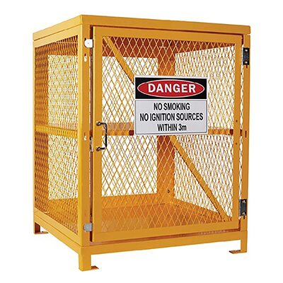 MAXSafe Gas Cylinder Storage Cage – 4 Forklift Cylinders – Dimensions: 787 x 762 x 890mm H