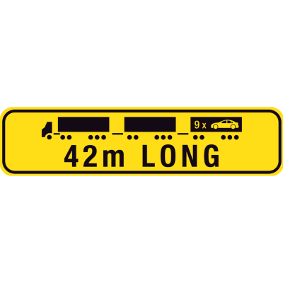 1020X250mm – Metal – Class 2 – Hinged – Road Train 42m Long