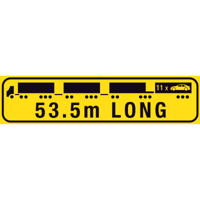 1020X250mm – Metal – Class 2 – Hinged – Road Train 53.5m Long