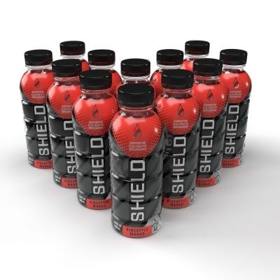 SHIELD ZERO Electrolyte Drink, Ready to Drink Bottle (500mL), Pineapple Mango flavour