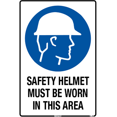 SAFETY HELMET SIGN