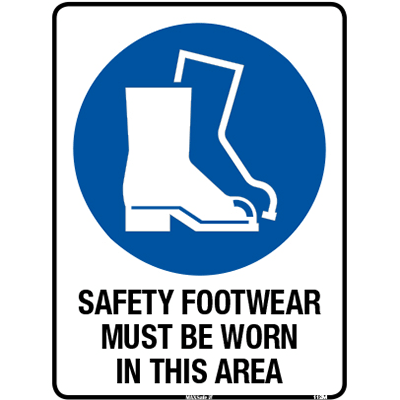 SAFETY FOOTWEAR SIGN