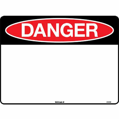 DANGER SIGN BLANK