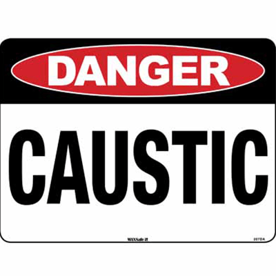 DANGER SIGN CAUSTIC