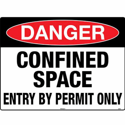 DANGER SIGN CONFINED SPACE