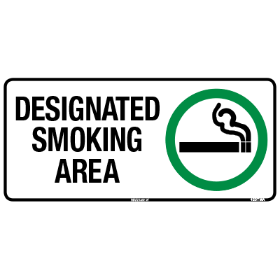 PROHIBITION SIGN SMOKING AREA