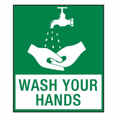 WASH YOUR HANDS STICKER