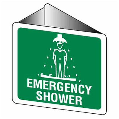 Sign, 225 x 225mm, Poly – Emergency Shower