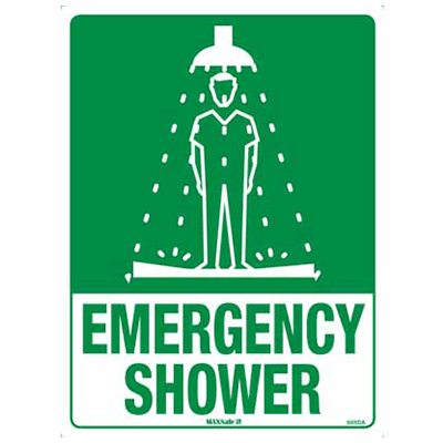 EMERGENCY SHOWER SIGN