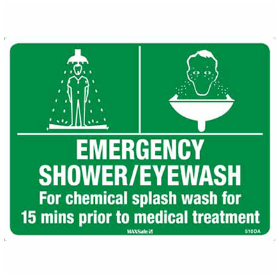 EMERGENCY SHOWER & EYEWASH SIGN