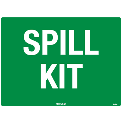 SPILL CONTROL SIGN SPILL KIT