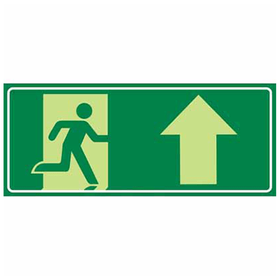 EXIT SIGN UP ARROW