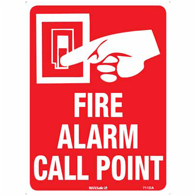 FIRE ALARM CALL POINT SIGN