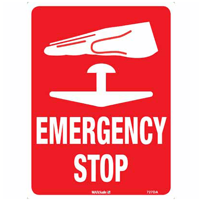 EMERGENCY STOP SIGN