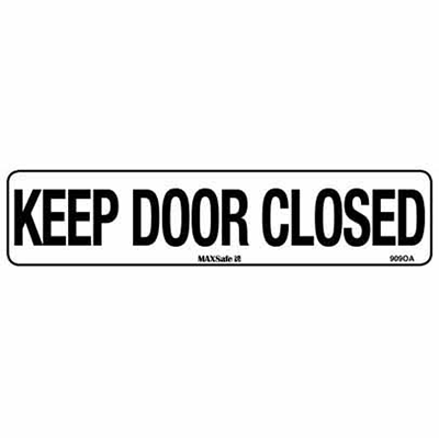 KEEP DOOR CLOSED SIGN